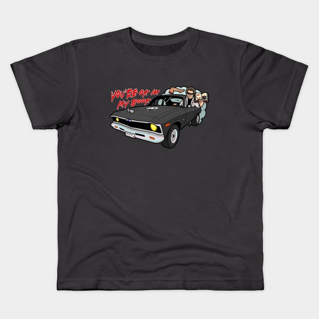 Death proof stuntman mike Chevy nova Kids T-Shirt by DiLoDraws